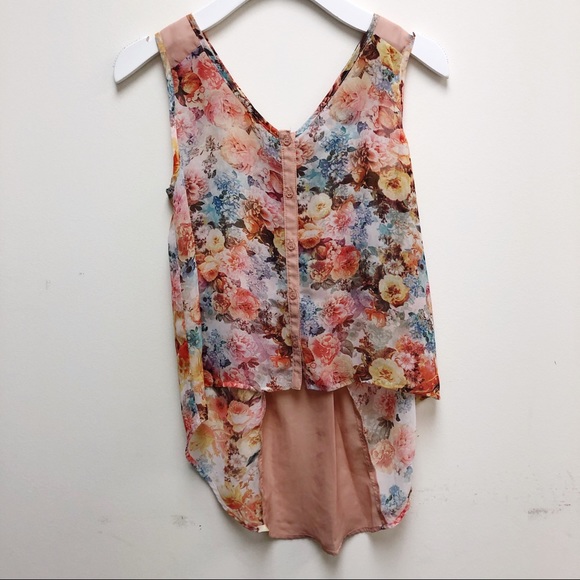 Band of Gypsies Tops - Band of Gypsies Floral Tank